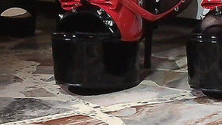 Tutti I Miei Tacchi Sexy E Collant Nero in Primo Piano per Te