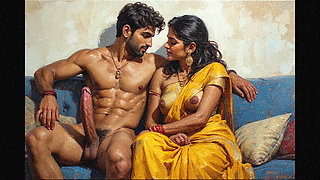 Indian tamil aunty sexy big ass fucked by two men in hotel room