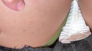 Pissing Compilation in Different Panties! Close-up of a Pussy and Dirty Pads!