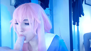 Honry Yandere Girl Gives Rough Blowjob and Bounces Big Ass