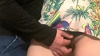 Omg!!! Strange Perv Man Fingering Hot Babe Pussy in Public