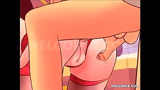 Little Angel Devil Hentai: Naughty Home Anal Sex with Big Tits MILF