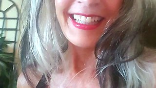 Cute blonde with big boobs solo