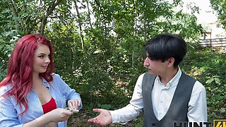 A guy fucked his wife in the forest with another girl