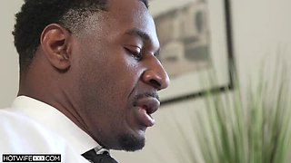 Destiny Cruz Blows Jax Slayher's BBC in Office - Big Ass Cowgirl Gets Cum in Mouth