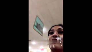 Real homemade amateur facial cumshot