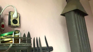 Big natural tits under gothic shirt