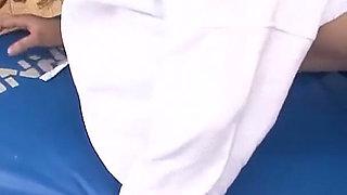 Japanese Schoolgirl Destroyed on the Desk with a Thick Creampie