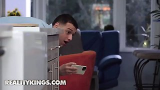 Reality kings - cleaning girl Slimthick Vic surprises her spycam boss with a oral & a proper bang