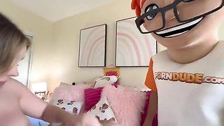 Aspen Woods Riding Makes Stepbro Explode In A Cumshot Forbidden Romp!