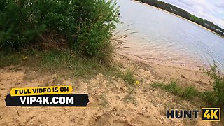 Hunt4k. she cheated on her bf for money at a public beach