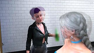 Young MILF Threesome Fantasy in Sunville - Joy Stick Cinema Hentai Animation