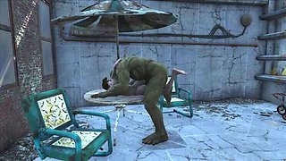 Fallout 4: Naughty Encounter with Mutant