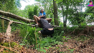 Teasing My Femdom Slave in the Woods