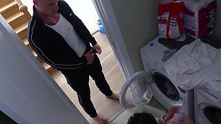 Submissive milf with a great forms gets fucked really raw by her tough and sturdy stepson