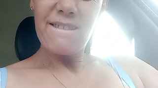 Flashing Big Tits in Public