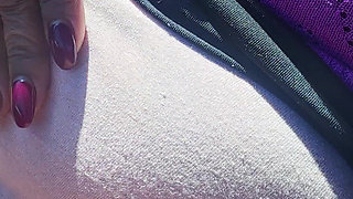 Titty Play in Car
