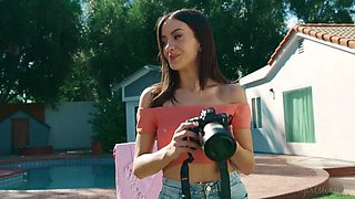 GIRLSWAY - Naughty Natalie Brooks Oils Up Besties Nicole Kitt  Lucy Lotus For Hot Bikini Photoshoot: Porn