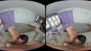 Morena's Busty Curves Spark Wild VR Passion in POV