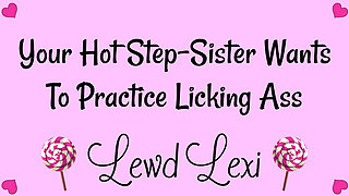Step-sister Needs to Practice Licking Ass