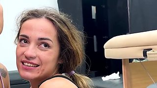 Marta Villalobos & Natalie - Brutal creampie gang bang