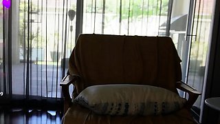 Kinky moist taco brunette anal toy play during masturbating
