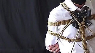The Bound Woman Couldn't Hold Back and Started Masturbating