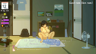 Hentai Game - Busty Woman’s Intense Summer Sex in the Countryside
