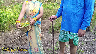 Indian Village Hot Stepsister Outdoor Sex with Stepbrother in Field