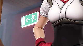 BBC Group Creampie Kiriko Overwatch Animation - Catching Thieves Gone Wrong