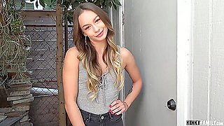 18 Years Old And Naomi Swann - Enjoys Gonzo Cock Riding Action
