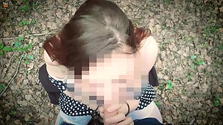 Outdoor Blowjob in the Forest