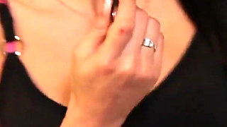 Sofia Cucci an Italian Slut with Two Big Boobs and Dark Hair Uses Sex Toys to Pleasure and Stimulate Her Clit