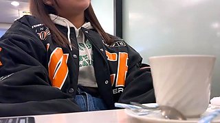 Beautiful teen brunette Jessica Sinn masturbates