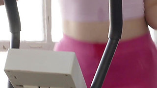 Rough Hardcore Throat Fucking in the Gym