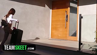 When cute teenage Winter Jade finds out that her bf has been cheating on her, she turns to her enjoying step-mom, Jasmine Jae