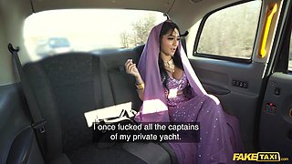 Car fuck with buxom Indian Yasmina Khan - Fake Taxi