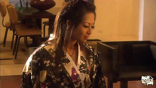 Mysterious beauty's blowjob sex