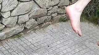 Strong BBW Lift&carry Outdoors - Shoulder Carry Blowjob & Cradle Carry Blowjob