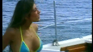 Tan Lined Beauty Fucked in Both Holes and Facialized by a Massive Cock