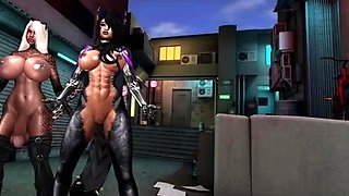 Lewdine Lytton X Helenya Blackpaw (Alley Cat Fun)