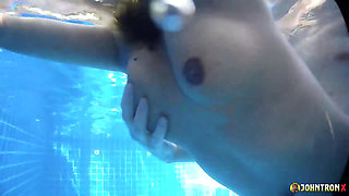 JohnTronX - Tight anal sex underwater with a hot Asian amateur girl