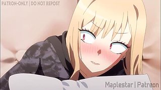 Hentai Babe Marin Blowjob & Riding Big Ass POV - Japanese XXX