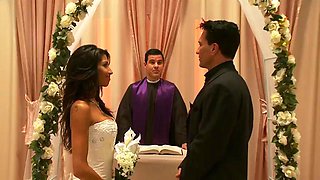 Sexy latin stud and blonde babe wedding site: Doggy, Cowgirl  Spooning Porn