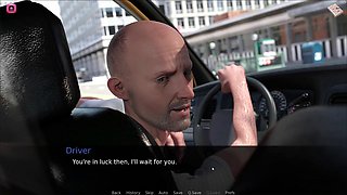 Future Money Man Flashes Panties Spreading Legs for Old Taxi Driver