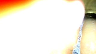Amateur striptease and Solo masturbation