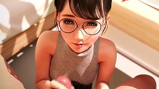 3d hentai: Blowjob, Pov  Handjob Porn