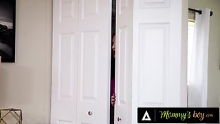 Voyeur Stepmom Swaps Places With Her Stepsons Gf So She Can Fuck Him! With Maggie Green