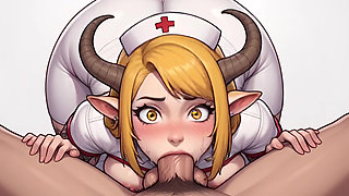 Nurse, Succubus, Hentai, Uncensored, Animation, Artificial Intelligence