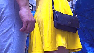 Almost Seen by Bus Passenger when She Helped a Stranger To